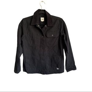 Vans womens black cotton canvas drill chore jacket barn coat